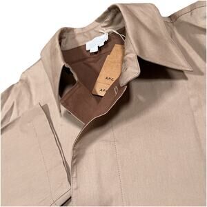 A.P.C. X Suzanne Koller Women’s Size 8 Tag Tan Beige Trench Coat Button NWT